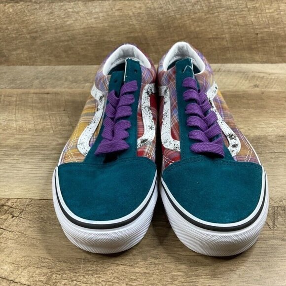 VANS Acid Prep Multicolor Plaid Sneakers Skate Shoes Womens 6.5 Mens 5 NEW - Picture 3 of 10